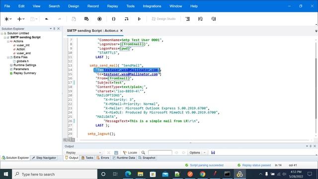 How to Send Emails Using LoadRunner Script SMTP Protocol Example смотреть онлайн