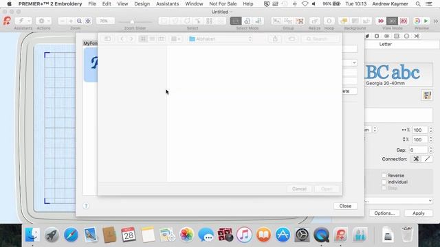 PREMIER+™ 2 - Create a Font From Embroidered Letters - Mac смотреть онлайн