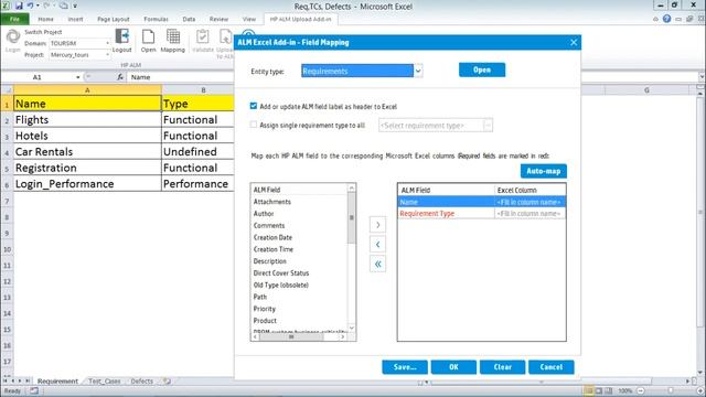 HP ALM - Importing Requirements from Excel смотреть онлайн