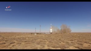 Пуск РН «Союз ФГ» с ТПК «Союз МС-10» (4К видео)