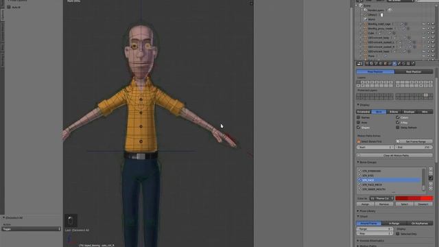 Таймлапс по риггингу Винсента в BLENDER - Часть 1 [13/14]