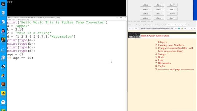 Week One Lect Video 5 Basic Variable Stuff in Python смотреть онлайн