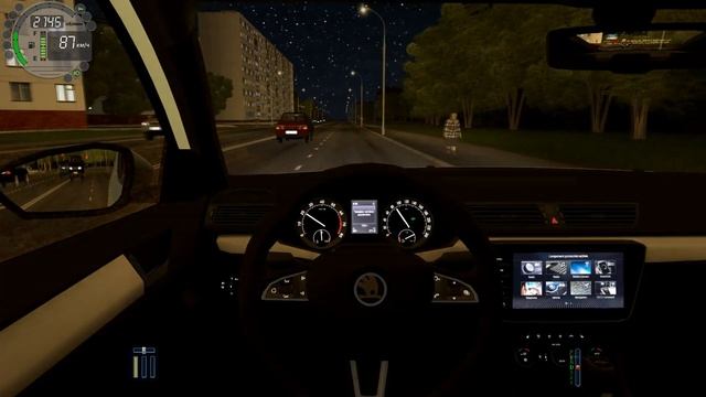 City Car Driving - Skoda Superb B8 L Normal Driving | 60FPS | G29