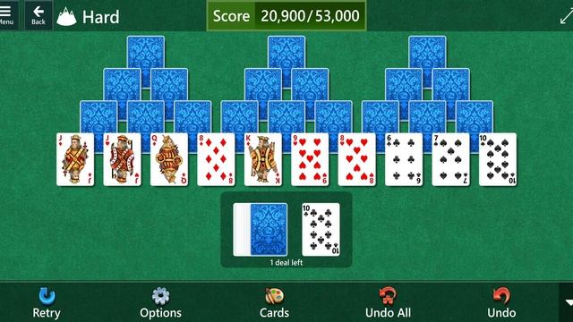 Microsoft Solitaire Collection: TriPeaks - Hard - January 14, 2023 смотреть онлайн