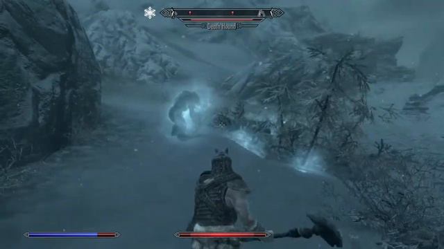 Skyrim SE Legendary Survival Mode: A wolf pack and a Vampire Mistwalker... смотреть онлайн