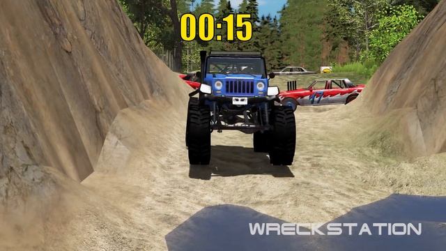 Monster Trucks Mud Battle #1 - Beamng drive смотреть онлайн