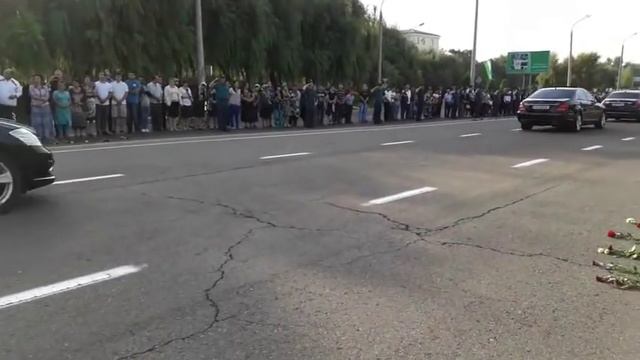 Последний, траурный кортеж Президента Ислама Каримова