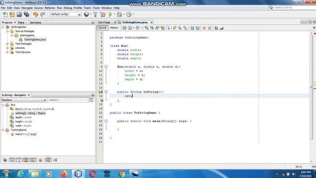 Java the complete Reference Ninth Edition (Chapter 16) Example (4) String Conversion and toString смотреть онлайн