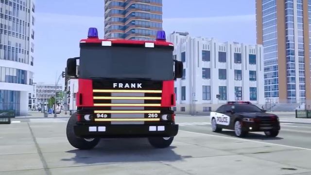 Fire Truck Frank Helps Taxi | Monster Truck was Eaten by an Alien | Wheel City Heroes (WCH) смотреть онлайн