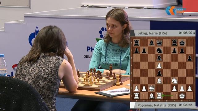 Женский мировой турнир по шахматам 2015. Раунд 3. Игра 2, часть 1/3 смотреть онлайн