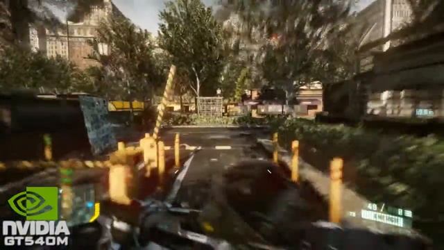 Crysis 2 on nVIDIA GT540M смотреть онлайн