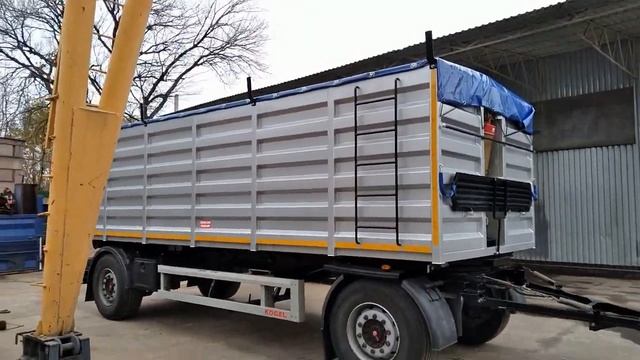 Прицеп контейнеровоз самосвал. #контейнеровоз #переоборудование #большегруз #зерновоз #кузов . смотреть онлайн