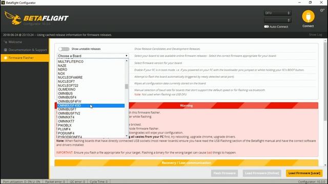 Omnibus F4 V3 - Firmware Upgrade смотреть онлайн