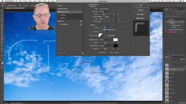 Create Glass Text in Photoshop using Layer Styles смотреть онлайн
