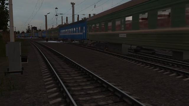 Маневры Сортирование пассажирских вагонов поезда №375Ш Готовим Поезд На Николаев смотреть онлайн