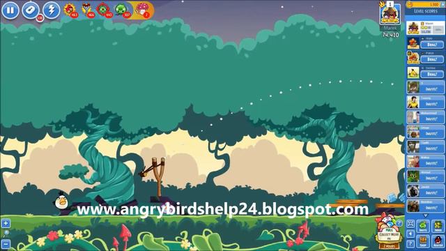 [14] Angry Birds Friends - Pig Tales - 4 birds - 3 stars смотреть онлайн