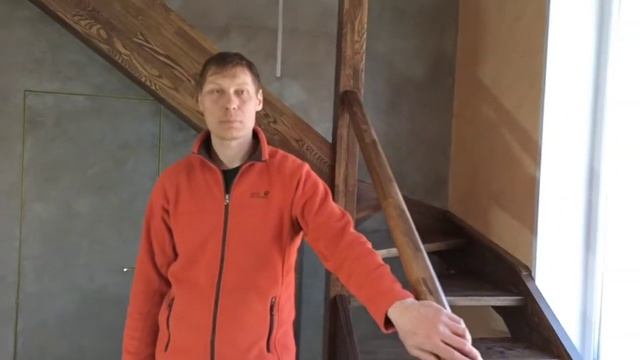 Лестница на тетивах с ограждением из закалённого стекла. Часть 1. смотреть онлайн