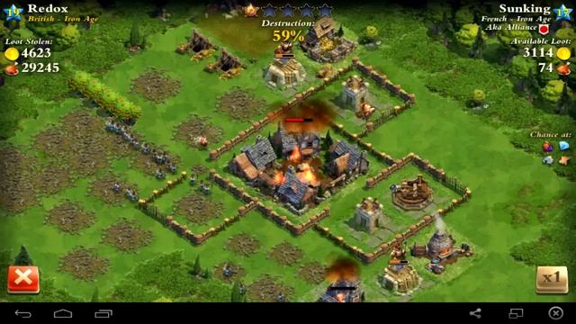 DomiNations - British Early Game Iron Age Longbow Men Archer Raid Strategy! смотреть онлайн