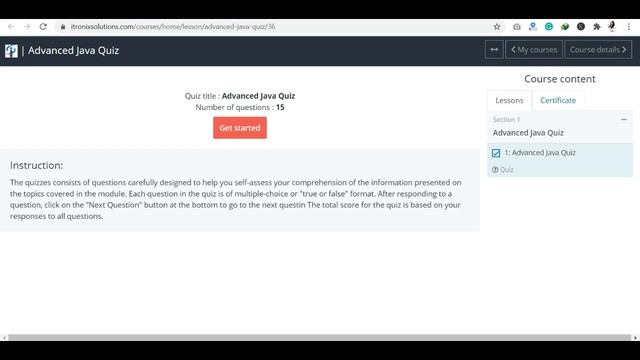 ISO Certified Advance Java Quiz Certification | Advanced Java Quiz Questions and Answers смотреть онлайн