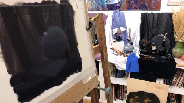 Этюд натюрморта. Пишу и отвечаю на вопросы смотреть онлайн