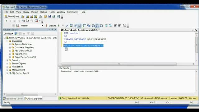 yes syntax drop database SQL Server смотреть онлайн