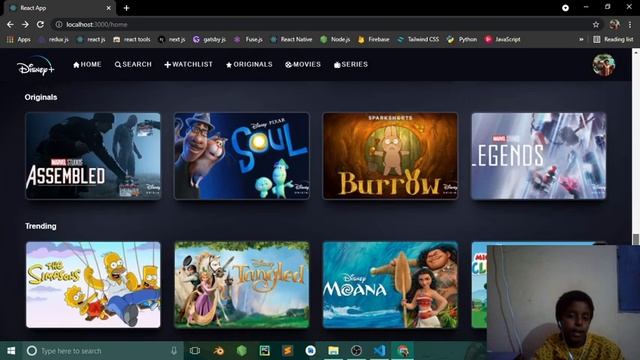Disney-Plus-Hotstar clone using React js Redux смотреть онлайн