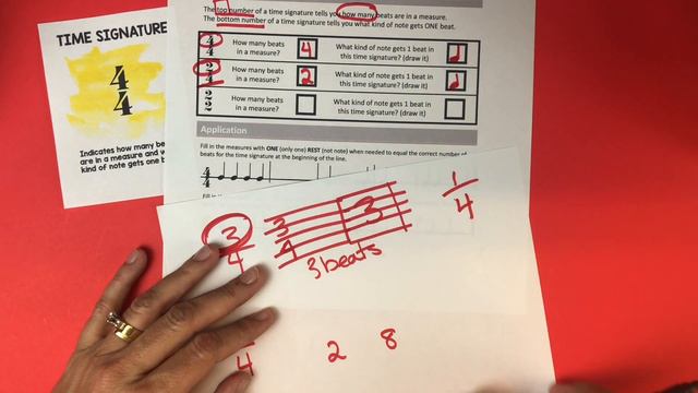 Time Signature Beginning Band Music Theory (UNIT 2, LESSON 1) - worksheet link in description below смотреть онлайн