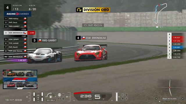 GTChile F1GT! - Preliminar 3 ORO 1 смотреть онлайн