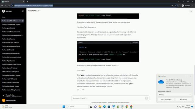 python glob file list смотреть онлайн