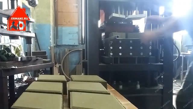 Тротуарная плитка "РОМБ" - производство на прессе hiper-80AT смотреть онлайн