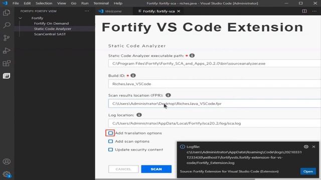 Using the Fortify Extension on Visual Studio Code смотреть онлайн