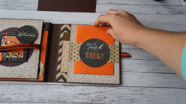 Скрапбукинг. Мини фотопапки на Хеллоуин. Фотопапка 15х15. Halloween scrapbook. Halloween photo foli смотреть онлайн
