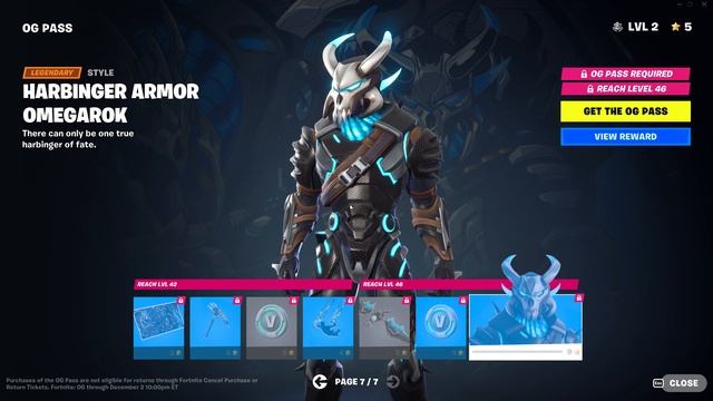 HARBINGER ARMOR OMEGAROK in Fortnite Chapter 4 Season 5 Battle Pass ! Fortnite Season OG смотреть онлайн