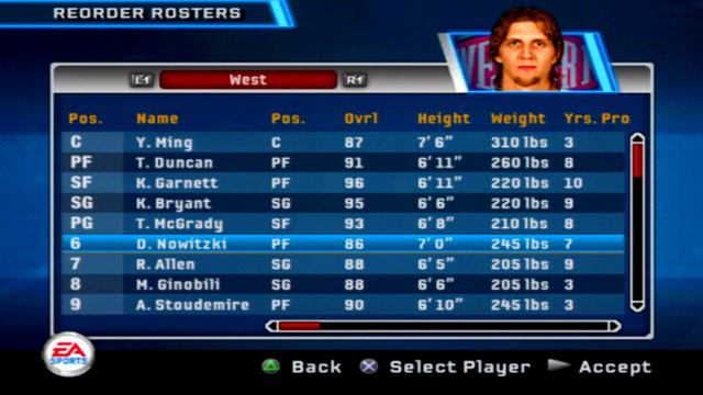 NBA Live 06 West All-Stars Overall Player Ratings смотреть онлайн