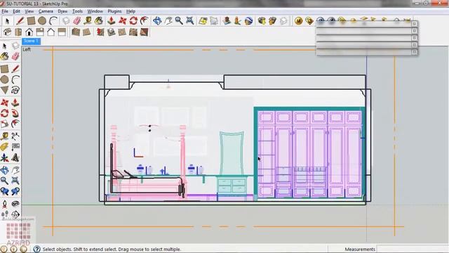 Google Sketchup Tutorial 13-Export to AutoCAD with layer смотреть онлайн