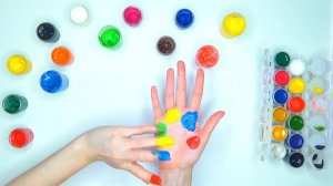 Учим цвета с красками Песня про пальчики Семья пальчики Красный пальчик где же ты Цветные смайлики