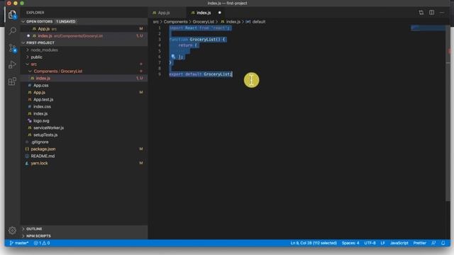 React Basics Crash Course (2020): Starter Project & Building Our First Component смотреть онлайн