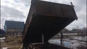 Самодельная телега к минитрактору.