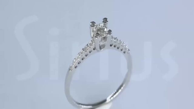 0,38 Karat Design Diamant Solitär Ring Diamantring Weissgold смотреть онлайн