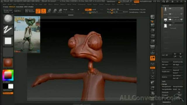 Zbrush 4R7 обзор модель Ранго 2 смотреть онлайн