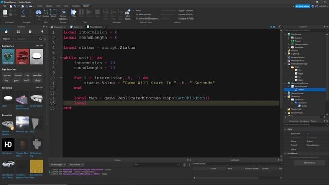 How to make a Round System With Random Maps in Roblox Studio! смотреть онлайн