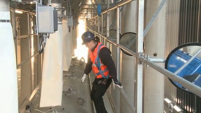 Tractel Travsafe life lines at Sabic Genk, INSTALLED by SKP nv Belgium! смотреть онлайн