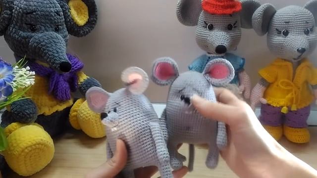 Навязала Крысы, Мыши крючком Символ 2020 года смотреть онлайн