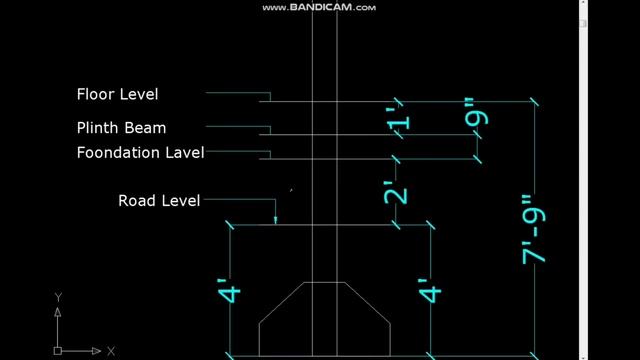 Footing detail | Plinth Beam | Structure | steel detail Autocad learn | 200 sq yard | 2d planning смотреть онлайн
