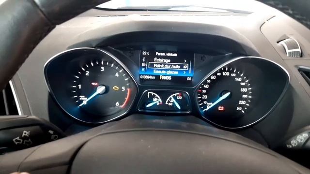ford kuga 2020 comment faire une remise à zéro compteur vidange facilement/ تصفير لمبة الزيت فورد смотреть онлайн
