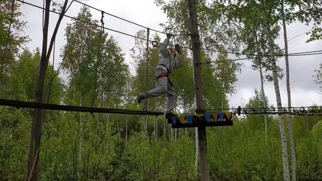 Верёвочный парк в Красной слудке. смотреть онлайн