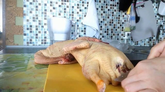 Забой пекинских уток в 4 месяца+разделывание смотреть онлайн