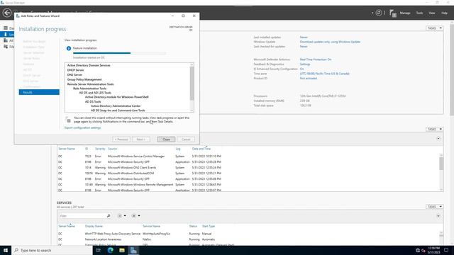 Install Windows Server 2022 and Configure Active Directory , DHCP , DNS смотреть онлайн