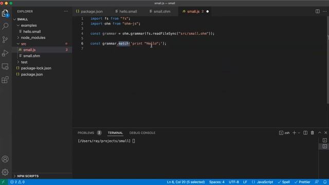 Ohm Language Design 09: Command Line Syntax Checker смотреть онлайн