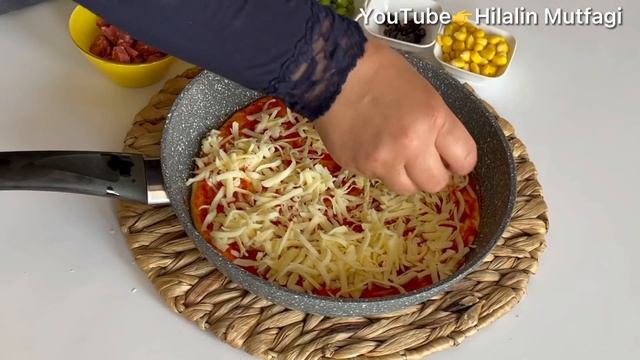 Tavada 15 DAKİKADA Enfes PİZZA TARİFİ ?Evdeki Malzemelerle KOLAY Pizza ? ? смотреть онлайн